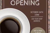 Cafe Grand Opening Flyer Idea Free (2nd Ultimate Design)