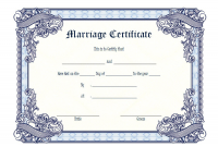 Catholic Church Marriage Certificate Template Free (2nd Fresh Format)