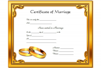 Catholic Church Marriage Certificate Template Free (4th Fresh Format)