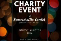 Charity Event Flyer Template Free (2nd Heartwarming Design)