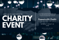 Charity Event Flyer Template Free (3rd Heartwarming Design)