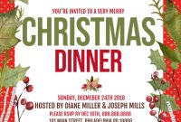 Christmas Dinner Flyer Template Free (2nd Wonderful Design)