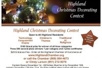Christmas Patio Decorating Contest Flyer Free (2nd Happy Holiday Template)