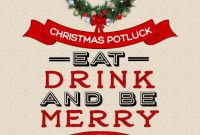 Christmas Potluck Flyer Free Design (3rd Best Option)