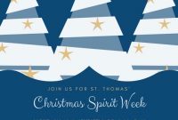 Christmas Spirit Week Flyer Template Free (3rd Wonderful Design)