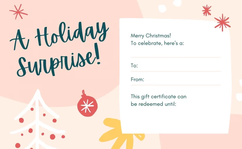 9+ NEW Christmas Travel Gift Certificate Template Free Designs