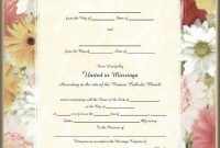 Church Marriage Certificate Template Free (3rd Professional Design)
