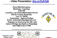 Cub Scout Join Night Flyer Free Design (4th Best Pick)
