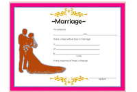 Fillable Marriage Certificates Microsoft Word Free (3rd Best Format)