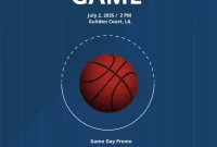 Free Basketball Flyer Template Word Format Free (2nd Simple Idea)