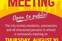 Free Community Meeting Flyer Template (2nd Top Pick)