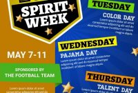 Free Spirit Week Flyer Template (1st Professional Design)