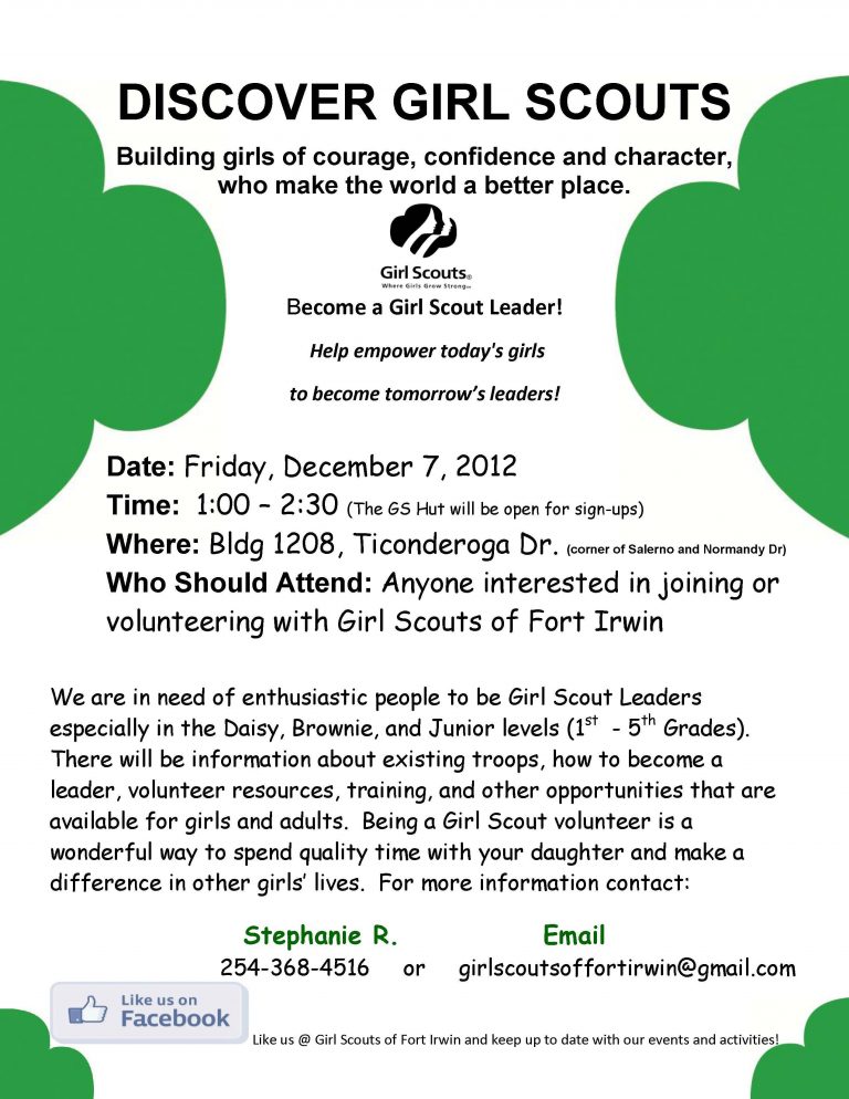 Girl Ror Project Flyer Girl Scout Recruitment Flyer Editable Free (2nd Wonderful Design) | Two ...
