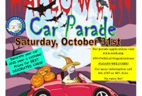 Halloween Car Parade Flyer For Word Free (1st Simple Design)