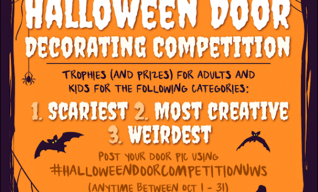 halloween door decorating contest flyer, halloween door decorating flyer, halloween contest flyer templates, halloween flyer template free