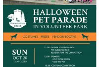 halloween pet parade flyer, dog parade flyer, halloween costume contest flyer template, halloween parade flyer template
