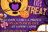 Halloween Trunk or Treat Flyer Template Free (1st Printable Format) (1)