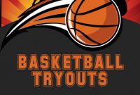 High School Basketball Tryout Flyer Free Idea (3rd Frenzy Design)