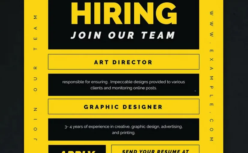 Hiring Poster Template PSD Free (15+ Unforgettable Designs)