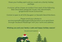 Holiday Decorating Contest Flyer Free (1st Main Idea)
