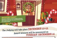 Holiday Door Decorating Contest Flyer Template Free (1st Wonderful Idea)