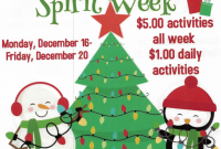 Holiday Spirit Week Flyer Template Free (1st Fantastic Idea)