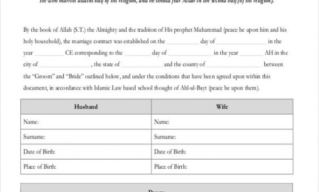 islamic marriage certificate template, printable islamic marriage certificate template, islamic marriage contract certificate pdf, islamic marriage certificate template microsoft word, islamic marriage certificate form, islamic wedding certificate template, muslim marriage contract template, nikah islamic marriage certificate template