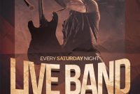 Live Band Flyer Template Free Design (1st Amazing Idea)