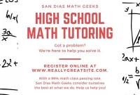 Math Tutor Advertisement Sample Free (2nd Top Idea)