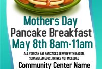 Mothers Day Breakfast Flyer Free PSD (1st Customizable Template)