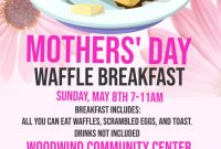 Mothers Day Breakfast Flyer Free PSD (2nd Customizable Template)