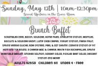 Mother’s Day Brunch Flyer Template Free (3rd Beautiful Design)