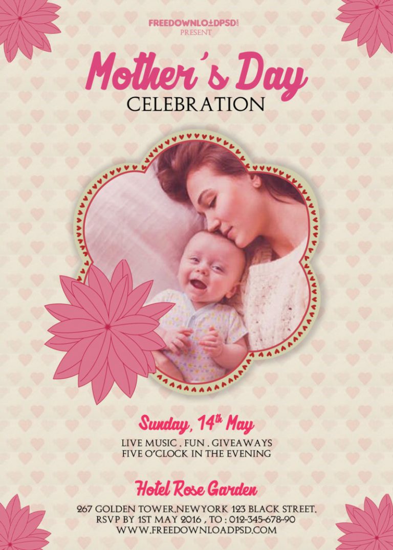 Mother's Day Flyer Templates Free Download (11+ Amazing Ideas)