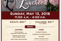 Mothers Day Lunch Flyer Free Design (4th Wonderful Idea)