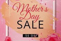 Mother’s Day Sale Flyer Template Free Printable (2nd Main Design)