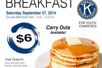 Pancake Breakfast Flyer Word doc Format Free (4th Memorable Design)