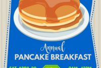 Pancake Breakfast Fundraiser Flyer Template Free (5th Hilarious Design)