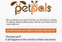 Pet Care Pet Sitting Flyers Free Example (4th Best Design Option)