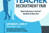 Recruitment Flyer Template Free Download (2nd Eye-opening Design)