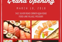 Restaurant Grand Opening Flyer Design Free (2nd Best Offer)