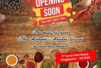 Restaurant Opening Soon Flyer Design Free (4th Exclusive Idea)