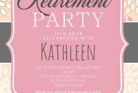 Retirement Party Flyer Template Publisher Free (2nd Top Design)