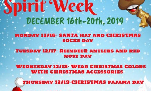 christmas spirit week flyer template, holiday spirit week flyer template, editable virtual spirit week flyer, school spirit week flyer, school spirit week poster ideas, editable spirit week flyer