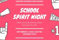 School Spirit Week Flyer Template Free (3rd Main Idea)