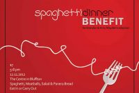 Spaghetti Dinner Benefit Flyer Template Free (1st Greatest Idea)