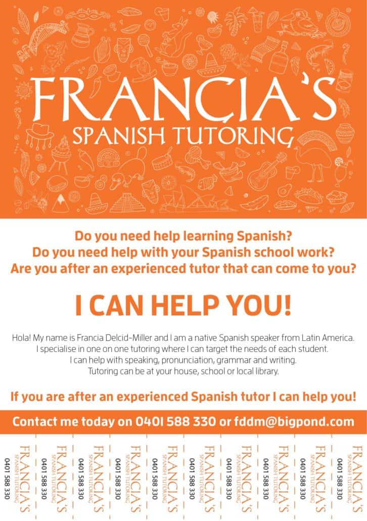 spanish tutoring flyer template, spanish tutor flyer, tutoring flyers made by teachers, education advertisement sample, tutor flyer template free, tutoring flyer template word