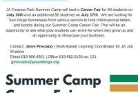Summer Camp Job Fair Flyer Free Idea (3rd Amazing Design)