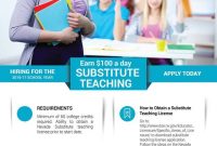 Teacher Recruitment Flyer Template Free (3rd Professional Design)