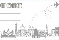 Travel Gift Certificate Template Free Printable (3rd Best Pick)