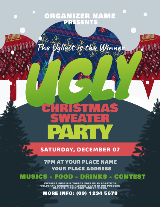 ugly christmas sweater party flyer template, ugly sweater party flyer template, extremely ugly christmas sweaters, ugly christmas sweater for men, ugly christmas sweater flyer template
